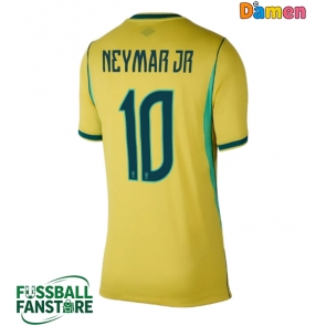 Brasilien Neymar Jr #10 Replik Heimtrikot Damen WM 2026 Kurzarm